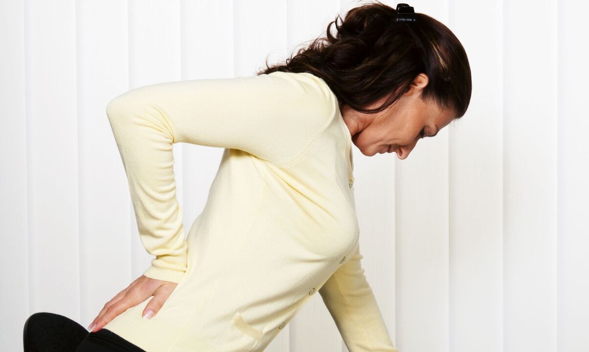 Back pain in a woman